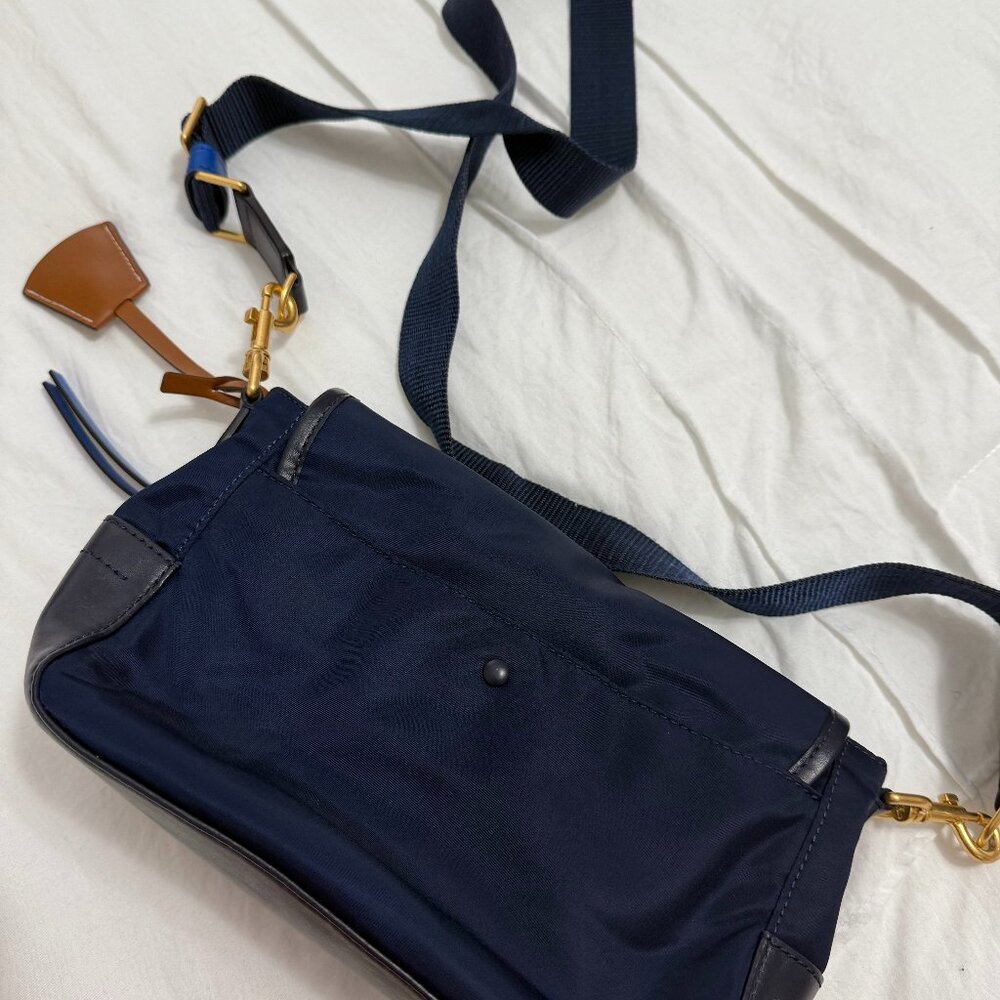Tory Burch Blue Nylon Crossbody Bag